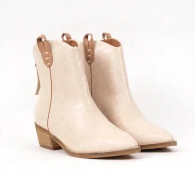 Ccocci Women's Hailey Bootie In Cream