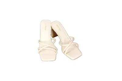 Ccocci Women Jenna Strap Heel In Cream In White