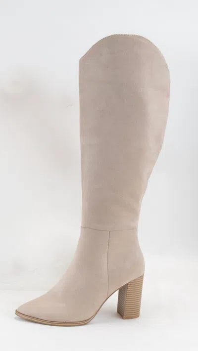 Ccocci Women's Knee High Suede Boot In Clay