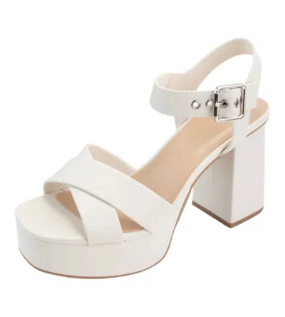 Ccocci Women's Leila Platform Heel In Off White