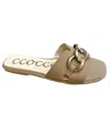 Ccocci Women's Matte Details Sandal In Beige In Beige