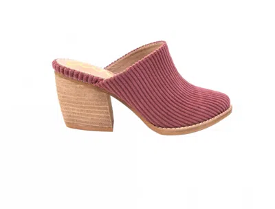 Ccocci Women's Perfection Corduroy Mule In Plum In Pink
