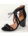 Ccocci Women's Pretty Braided Heeled Sandal In Black In Black