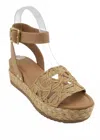 Ccocci Women's Raffia Quarts Platform Sandals In Beige In Brown
