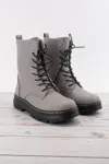 Ccocci Women's Renee Lace Up Combat Boots In Grey