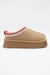 Ccocci Women's Tessa Platform Clog Slipper In Camel/white In Multi
