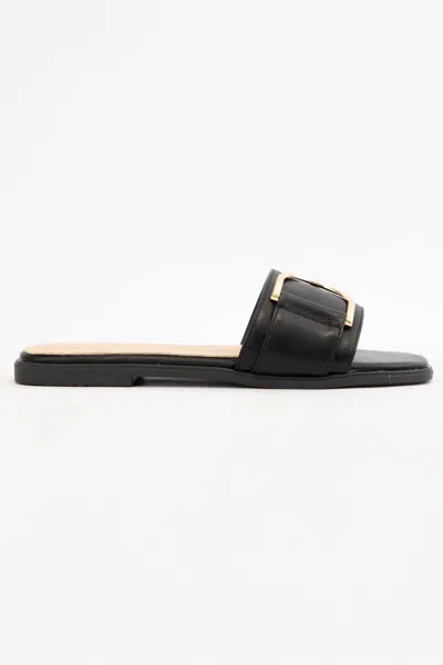 Ccocci Women's Tina Leather Sandals In Black