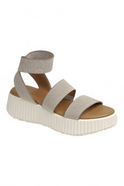 Ccocci Women's Vista Platform Sandal In Beige In Gray