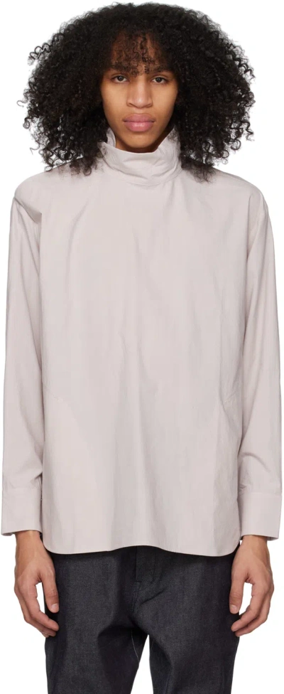 Ccp Pink Button Collar Sweatshirt In Smocky Pink