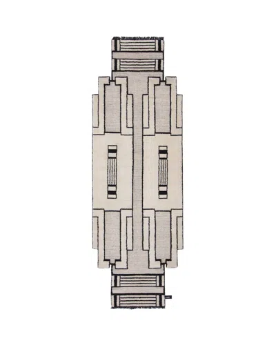 Pre-owned Cc-tapis Asmara Collection Alfa Rug By Federico Pepe In Gray