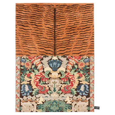 Pre-owned Cc-tapis Cross 'me' Knot C,  Handmade Rug By Ctrlzak Studio In Brown
