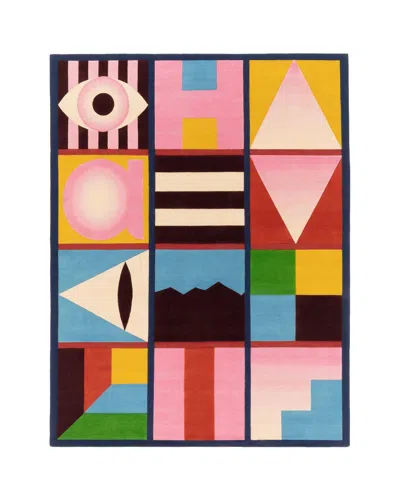 Pre-owned Cc-tapis Do You Have One? (rectangular) Handmade Rug By India Mahdavi In Sand