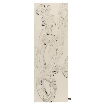 Pre-owned Cc-tapis Euphorbia Tongue Twister Standard Rug By Bethan Laura Wood In Sand