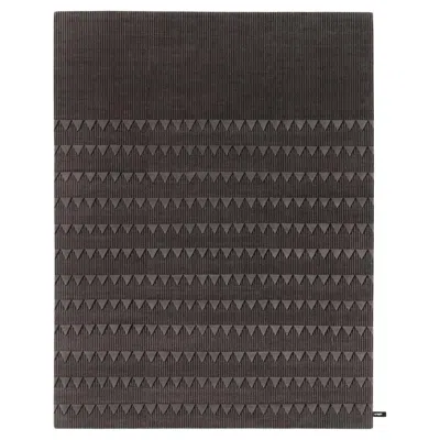 Pre-owned Cc-tapis Le Tapis Plasterwork D Dark Standard Rug By David/nicolas In Black