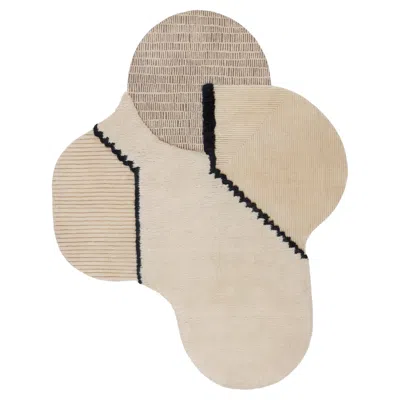 Pre-owned Cc-tapis Lunar Addiction Rectangle Undyed Rug By Studiopepe In Sand