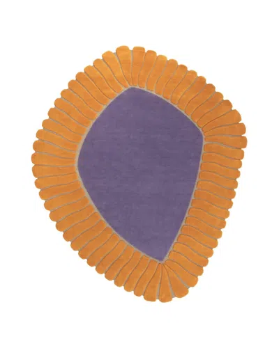 Pre-owned Cc-tapis M'ama Non M'ama Large Handmade Rug In Orange By Patricia Urquiola
