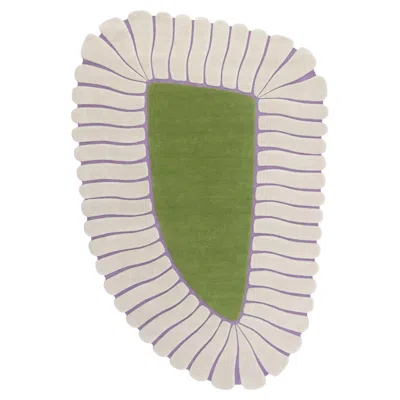 Pre-owned Cc-tapis M'ama Non M'ama Medium Handmade Rug In Olive By Patricia Urquiola In Sand