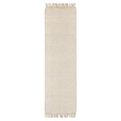 Pre-owned Cc-tapis Omote Fuyu Runner Handmade Rug By Mae Engelgeer In Sand