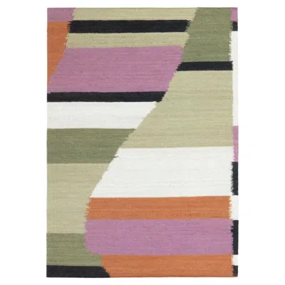 Pre-owned Cc-tapis Onda Onda Agua Handmade Rug By Charles-antoine Chappuis In Brown