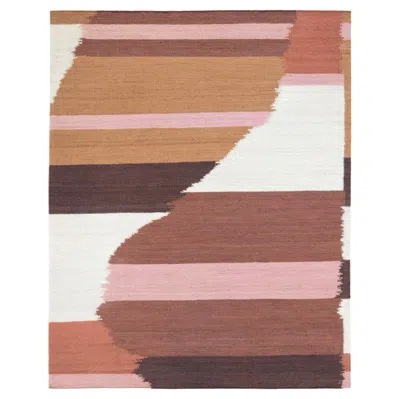 Pre-owned Cc-tapis Onda Onda Areia Handmade Rug By Charles-antoine Chappuis In Brown