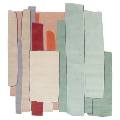 Pre-owned Cc-tapis Patcha Square Solid Rug By Patricia Urquiola In Stock In Gray