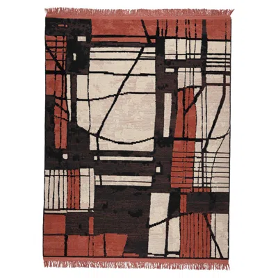 Pre-owned Cc-tapis Segni Minimi 2 Rug By Giuseppe Di Costanzo In Brown