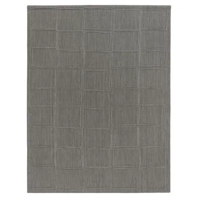 Pre-owned Cc-tapis Tessera Offset Medium Rug In Dark Grey By Yabu Pushelberg In Gray