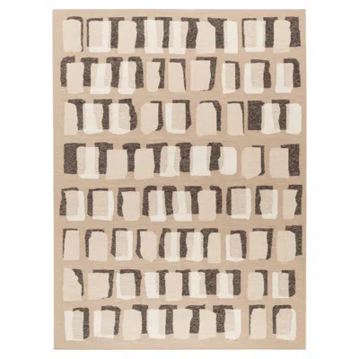 Pre-owned Cc-tapis Tessera Overlay Large Rug In Moka By Yabu Pushelberg In Sand