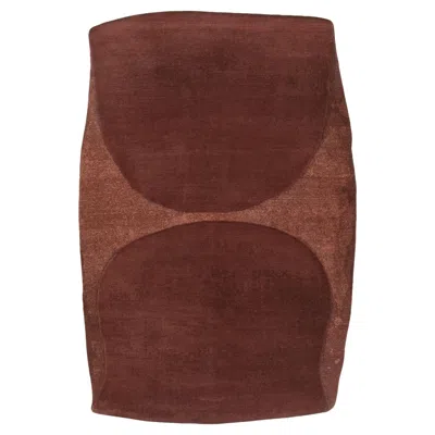 Pre-owned Cc-tapis Twins Dark Handmade Rug By Eny Lee Parker In Brown