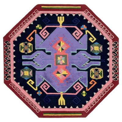 Pre-owned Cc-tapis Ushak Invader Rug In Black