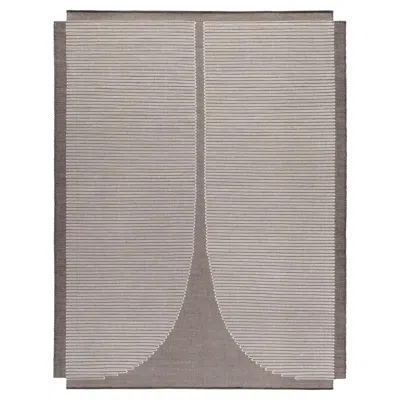 Pre-owned Cc-tapis Vice Versa 2 Light Version Handmade Rug By Chiara Andreatti In Gray