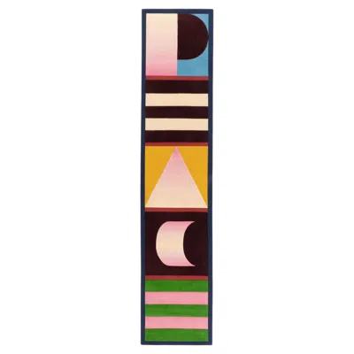 Pre-owned Cc-tapis What Do We All Want? Handmade Rug By India Mahdavi In Sand