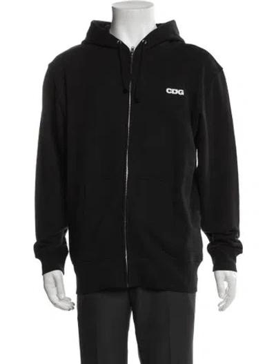 Pre-owned Cdg By Comme Des Garçons Crew Neck Long Sleeve Hoodie In Black