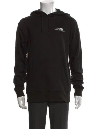 Pre-owned Cdg By Comme Des Garçons Graphic Print Crew Neck Hoodie In Black