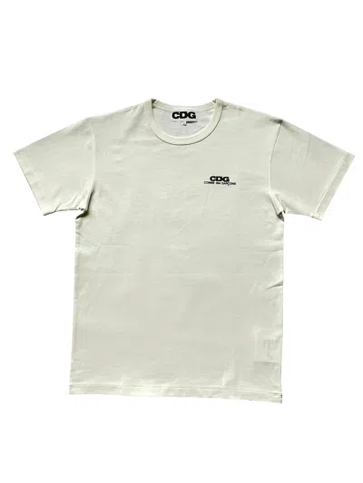 Pre-owned Cdg Cdg Cdg X Comme Des Garcons 2019 Comme Des Garcons Cdg White Tshirt (size Large)