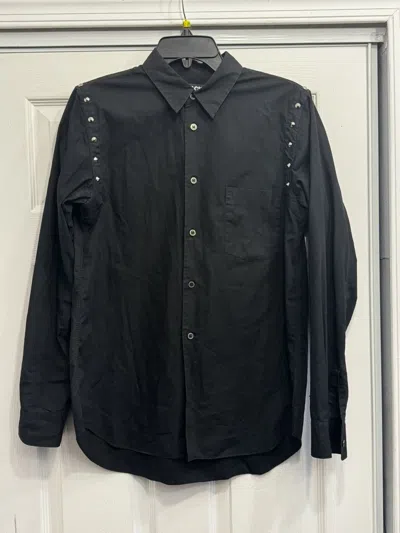 Pre-owned Cdg Cdg Cdg X Comme Des Garcons Cdg Black Studded Button Up