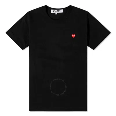 Cdg Play Black Cotton Jersey Red Heart T-shirt
