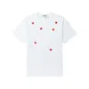 Cdg Play Multi Heart Printed Cotton T-shirt