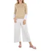 Cdg Play Horizontal-stripe Heart Emblem Long-sleeve T-shirt In Neutral