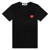 Cdg Play Invader Heart Pixel T-shirt In Black