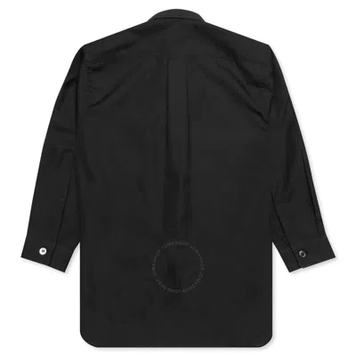 Cdg Play Kids Heart Patch Long-sleeve Cotton Shirt In Black