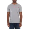 Cdg Play Triple Heart Short-sleeve T-shirt In Green