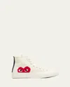 Cdg Play X Converse Chuck Taylor Canvas High-top Sneakers In Beige
