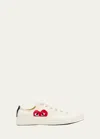 Cdg Play X Converse Chuck Taylor Canvas Low-top Sneakers In Beige