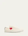 Cdg Play X Converse Chuck Taylor Canvas Low-top Sneakers In White