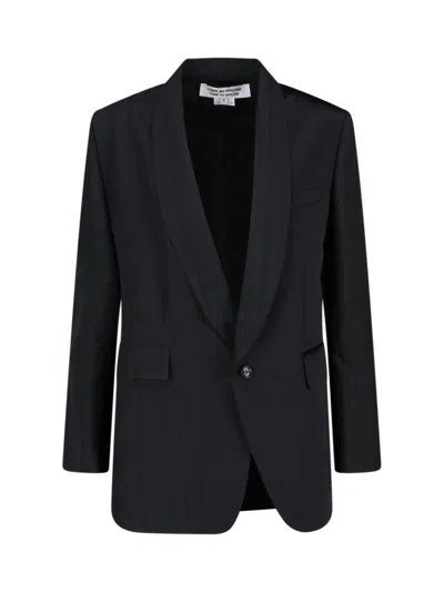 Cdgcdg Single-breasted Blazer In Black
