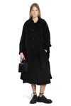 Cdgcdg Woman Black Coats In Black
