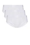 Cdlp Three-pack White Y Briefs In White