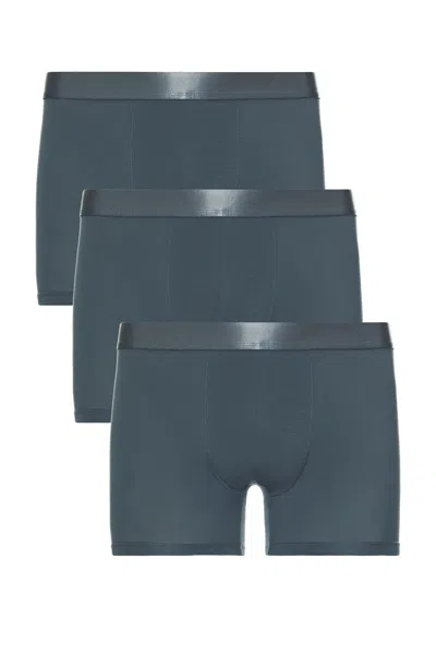 Cdlp 3 X Boxer Briefs In Steel Blue