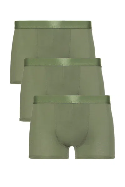 Cdlp 3 X Boxer Trunks In Sage
